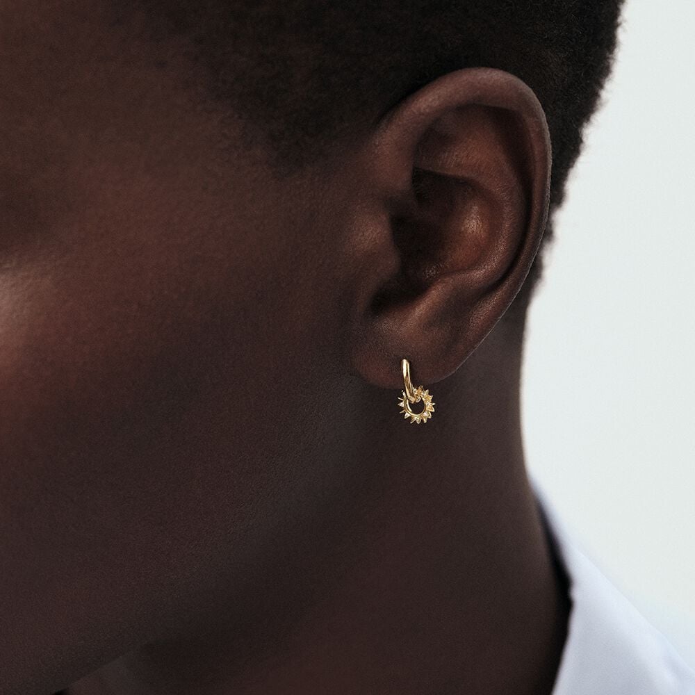 Piercing criolla SUNSHINE - Cristal / Dorado - Piercings  | Agatha