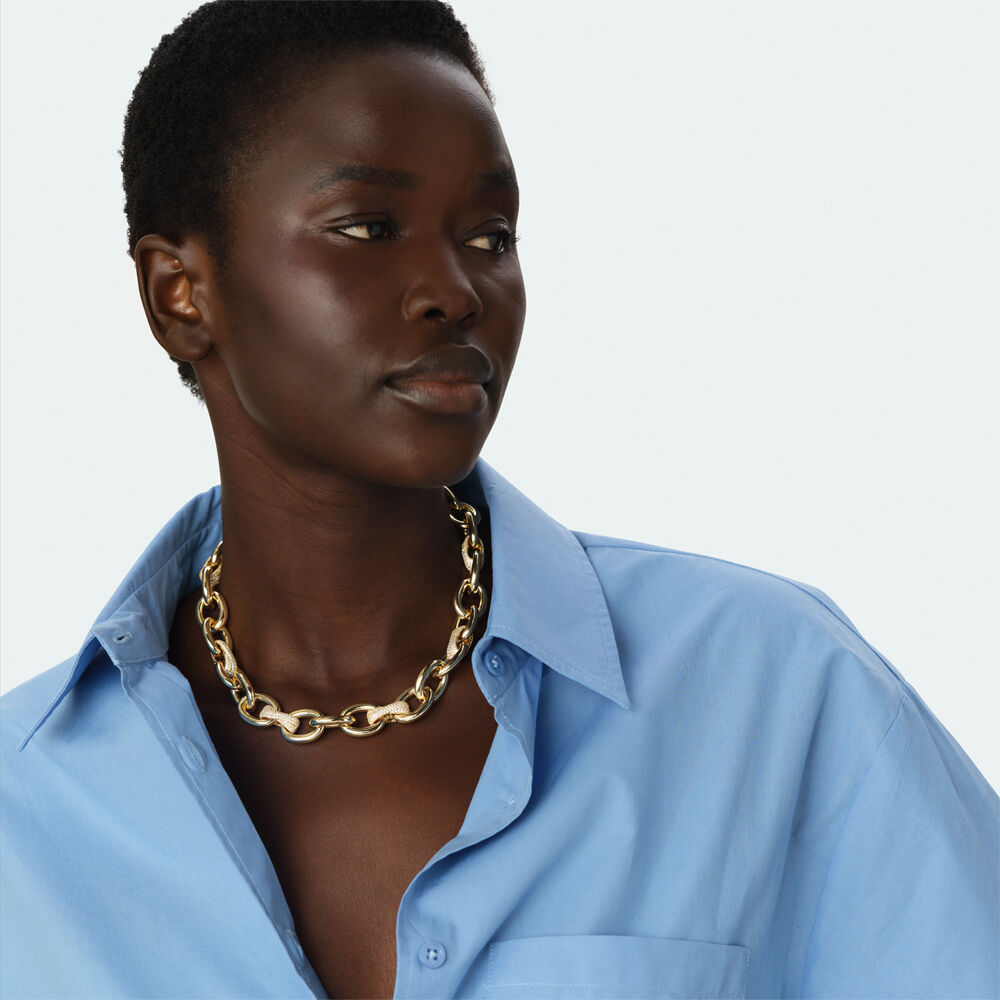 Collar corto XOXO - Cristal / Dorado - Collar corto  | Agatha