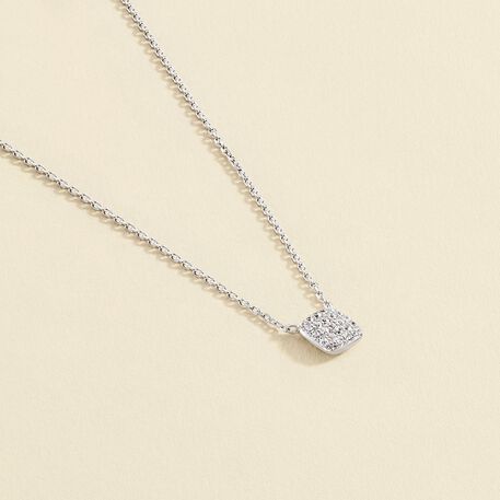 Collar corto GLORIA - Cristal / Plateado - Collares  | Agatha