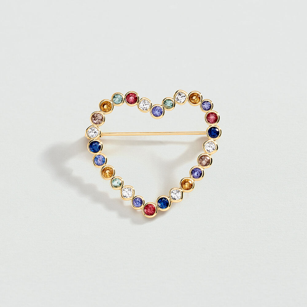 Broche CANDY - Multicolor / Oro -   | Agatha