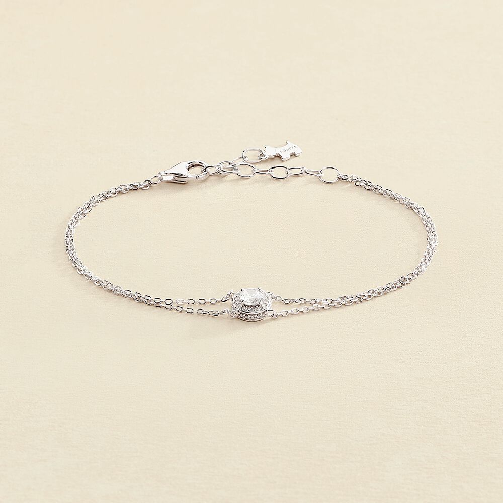 Pulsera de cadena IMPERIAL - Cristal / Plateado - Pulseras  | Agatha