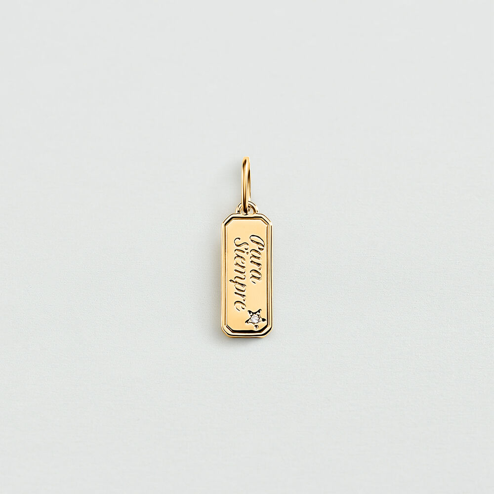 Colgante LUCKY - Cristal / Dorado - Joyas  | Agatha