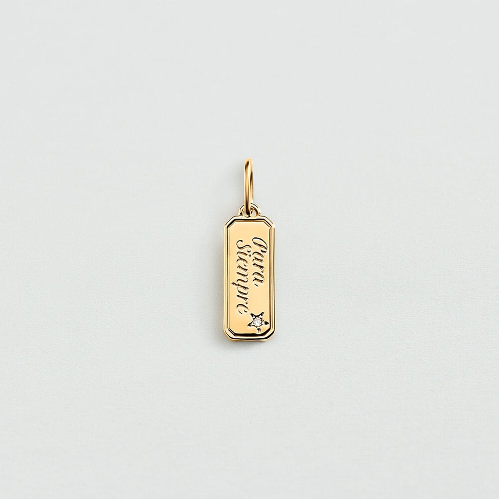 Colgante LUCKY - Cristal / Dorado - Joyas  | Agatha