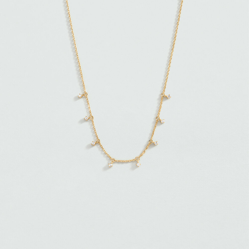 Collar corto DAUPHINE - Cristal / Dorado - Collar corto  | Agatha