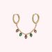 Piercing criolla NEITH - Verde / Rosa - Piercings  | Agatha