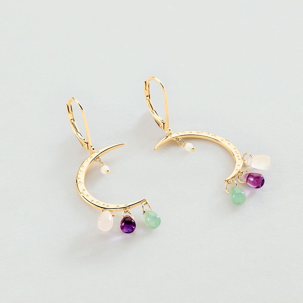 Pendientes largos SWING - Dorado - Pendientes de borlas  | Agatha