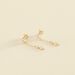 Pendientes largos ARISTA - Cristal / Dorado - Pendientes  | Agatha