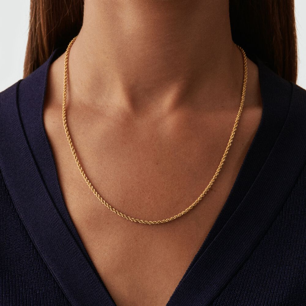 Collar midi CORDÓN - Dorado - Cadena  | Agatha