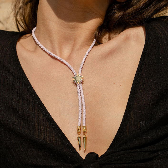 Collar midi RODEO - Malva / Dorado - Collares  | Agatha