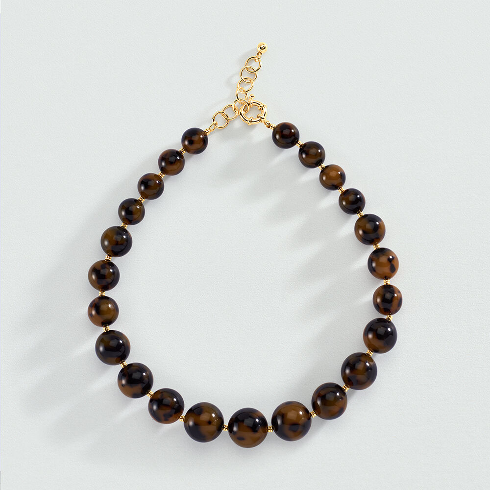 Collar corto ROYAL - Concha / Dorado - Collar corto  | Agatha