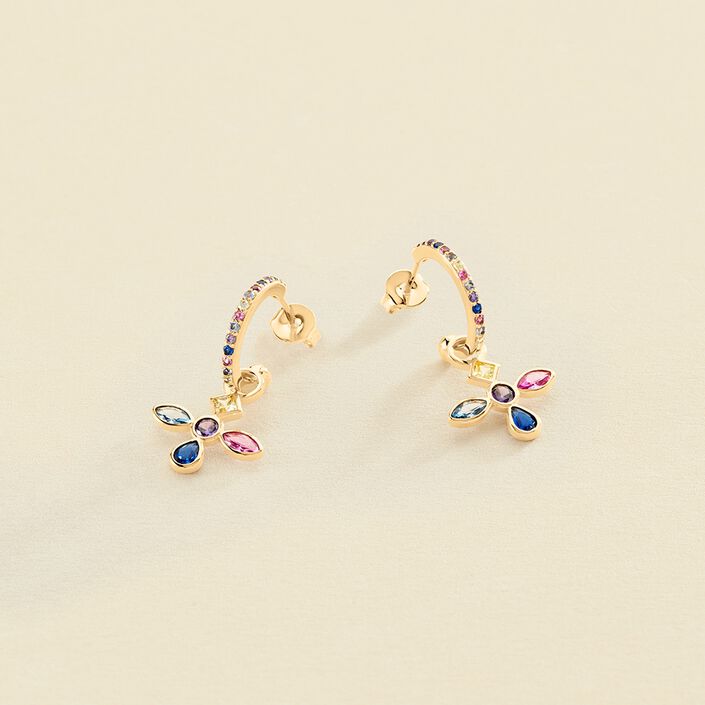 Criollas LUCES - Multicolor / Oro - Pendientes  | Agatha