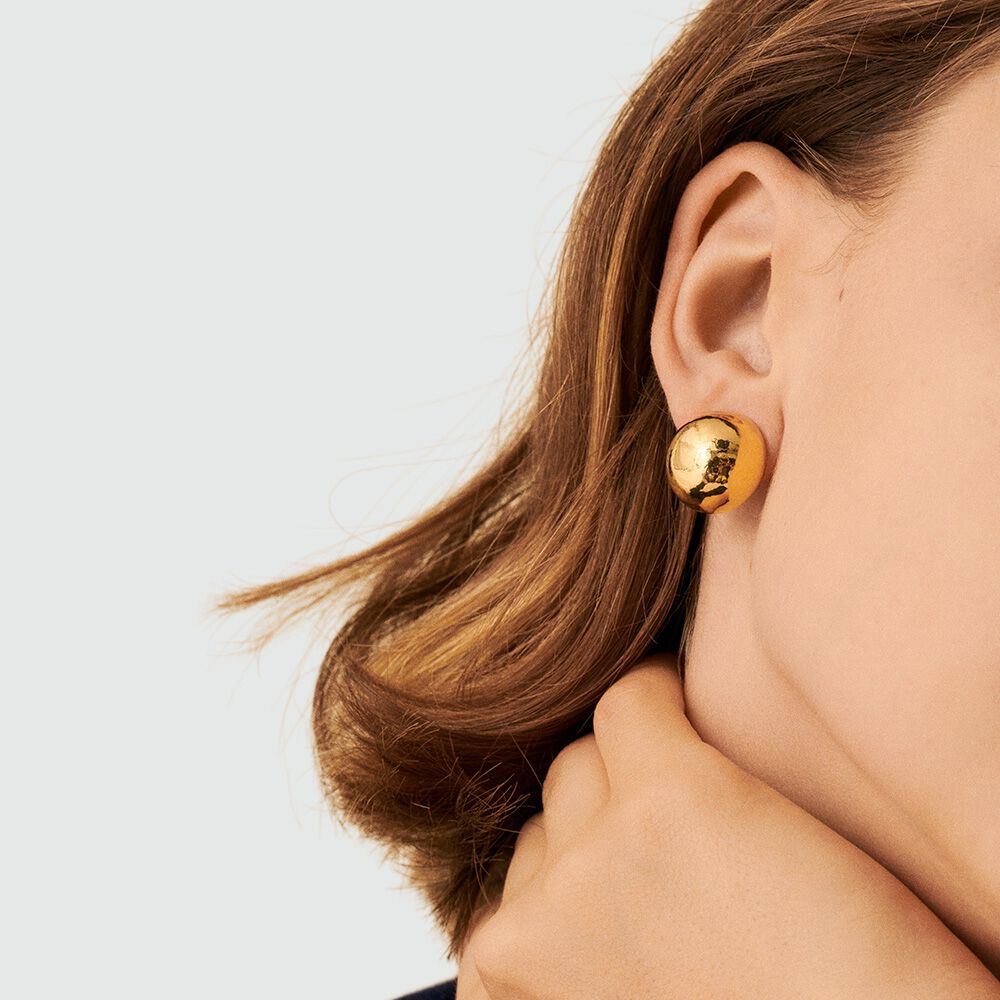 Pendientes de clip CLIP - Dorado - Pendientes de clip  | Agatha