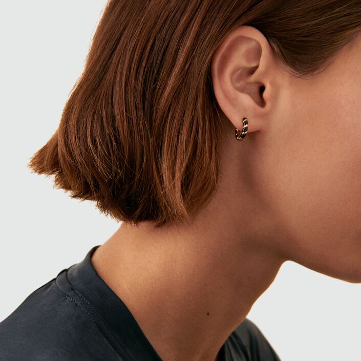 Piercing criolla MIX& MATCH - Negro / Oro - Piercings  | Agatha
