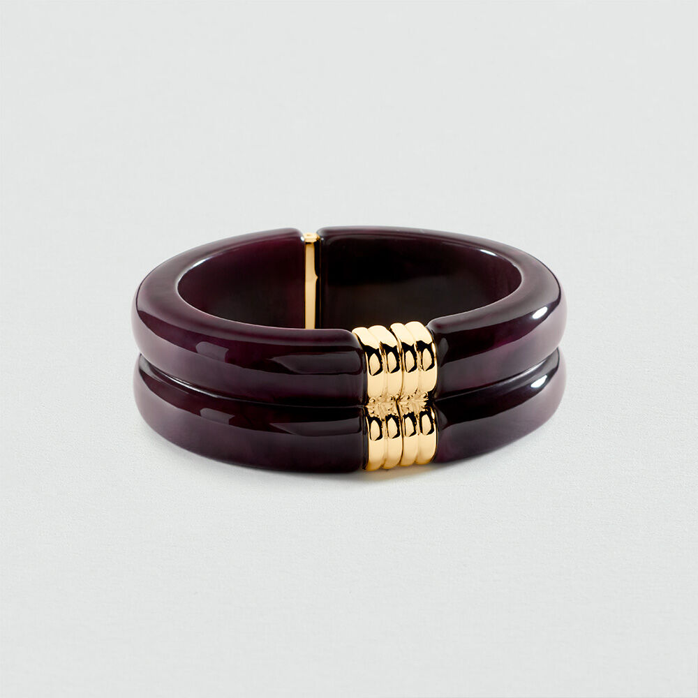 Pulsera esclava ROYAL - Berenjena / Dorado - Pulseras  | Agatha