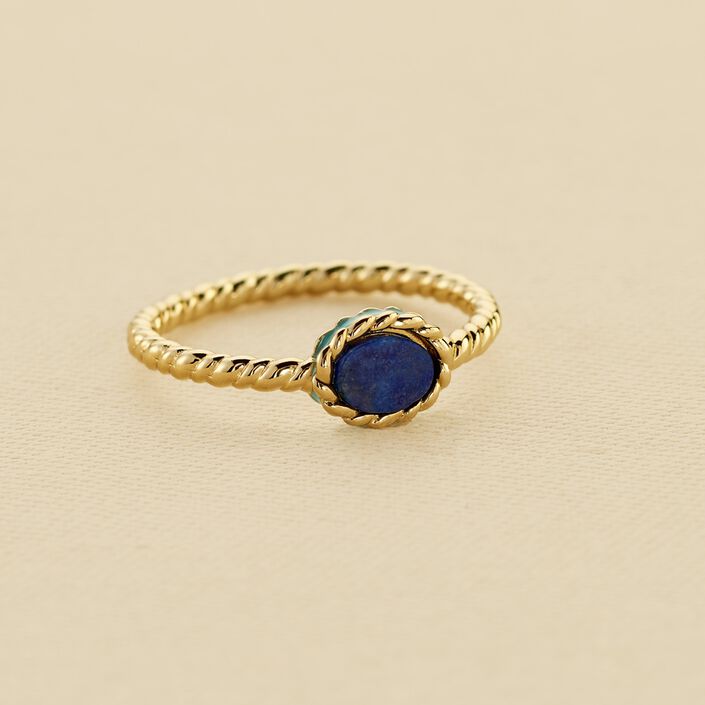 Anillo fino ATMA - Lapis/ azul - Anillos  | Agatha