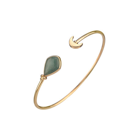 Pulsera rígida MOON - Aventurine - Pulseras  | Agatha
