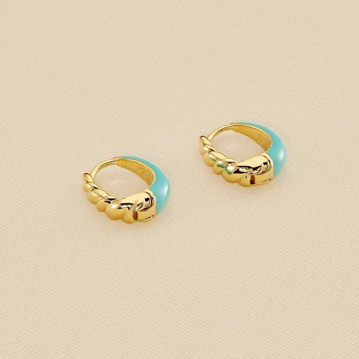 Criollas ATMA - Azul / Oro - Pendientes  | Agatha