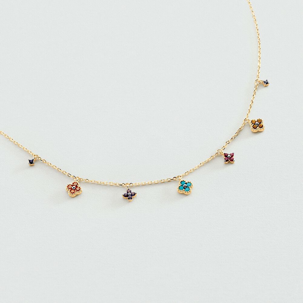 Collar corto BELOVED - Multicolor / Oro - Collar corto  | Agatha