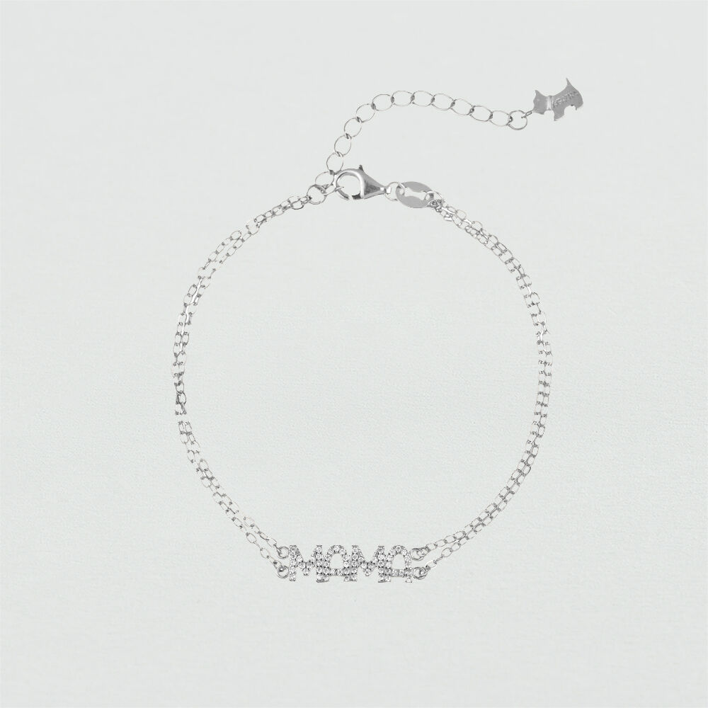 Pulsera de cadena MAMA - Plata - Pulsera de cadena  | Agatha