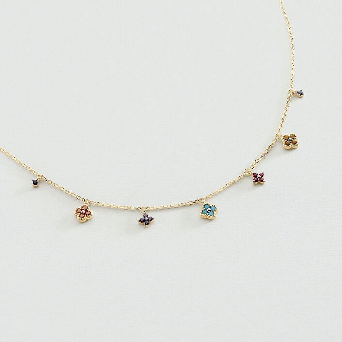 Collar corto BELOVED - Multicolor / Oro - Collares  | Agatha