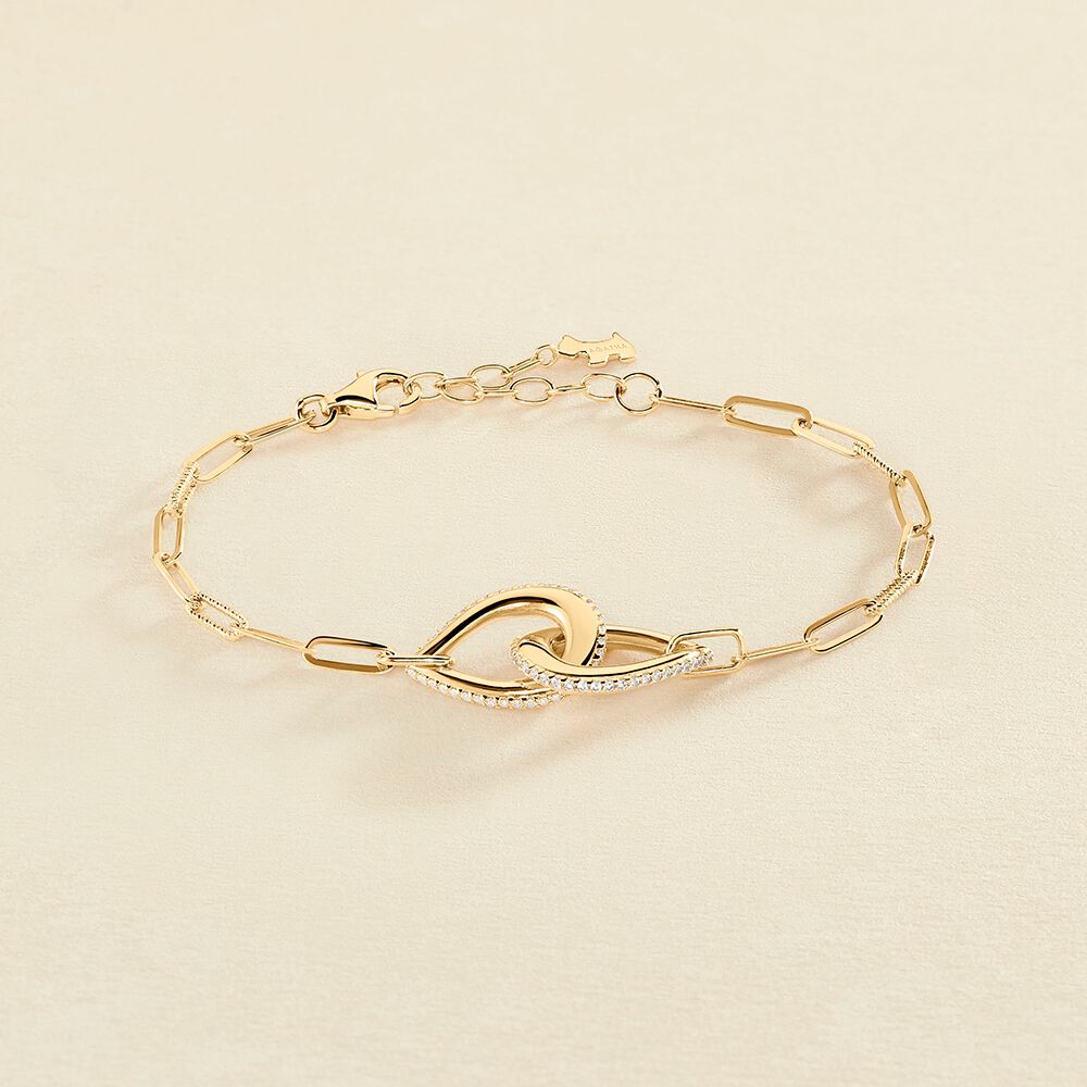Pulsera de cadena GEMINI - Cristal / Dorado - Pulseras  | Agatha