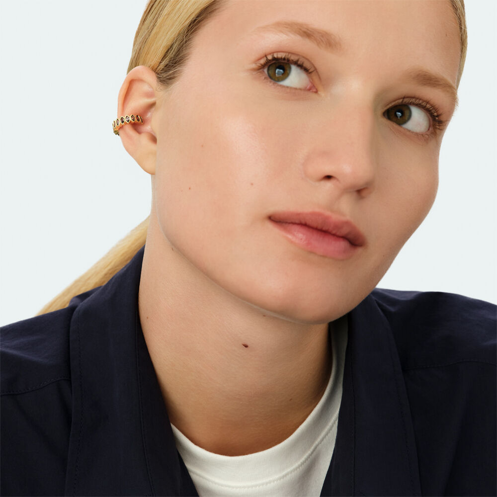 Earcuff LUCKY - Marr&oacute;n / Dorado - Pendientes  | Agatha