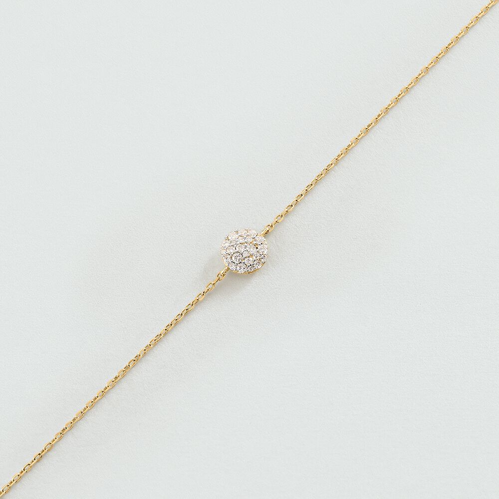 Pulsera de cadena CRYSTAL - Cristal / Dorado - Pulsera de cadena  | Agatha
