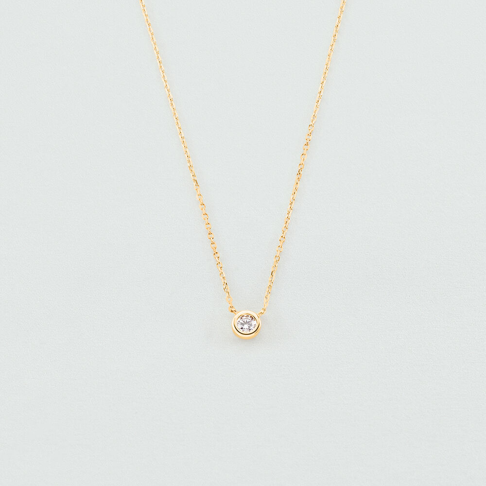 Collar corto BRILLANT - Cristal / Dorado - Collar corto  | Agatha