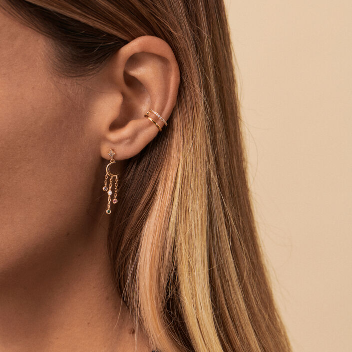 Piercing mini ASTRAL - Multicolor / Oro - Piercings  | Agatha