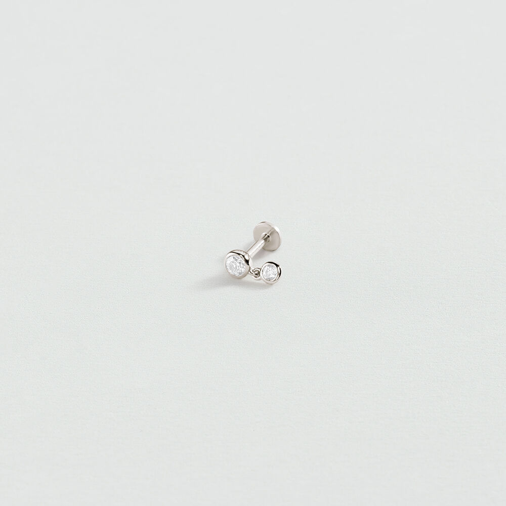 Piercing mini MIX & MATCH - Cristal / Plateado - Piercings  | Agatha