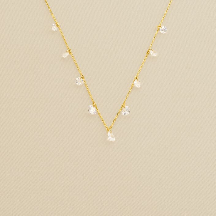 Collar corto PETILLE - Cristal / Dorado - Collares  | Agatha