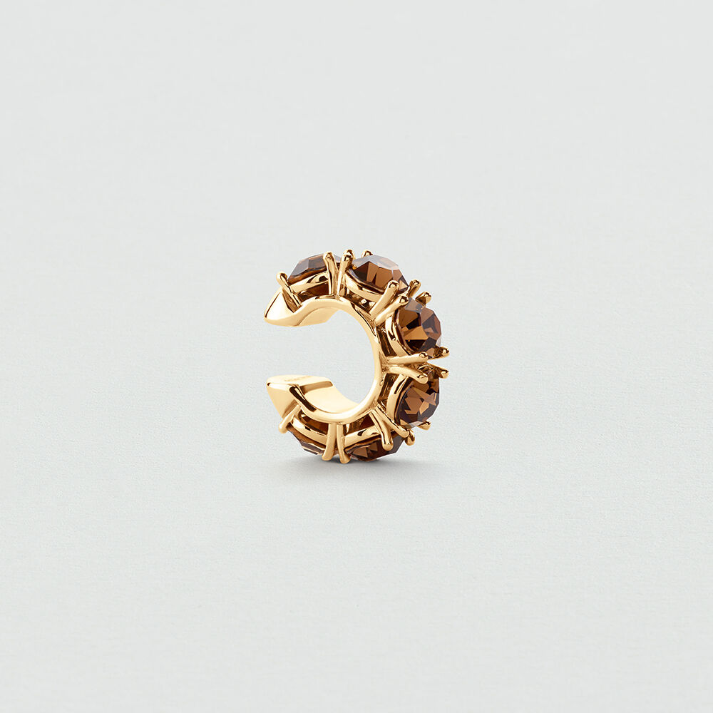 Ear cuff LUTETIA - Marr&oacute;n / Dorado - Pendientes  | Agatha