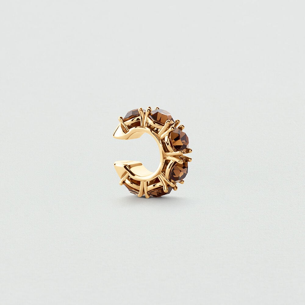 Ear cuff LUTETIA - Marr&oacute;n / Dorado - Pendientes  | Agatha
