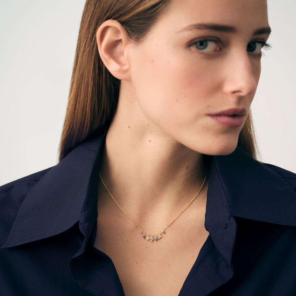 Collar corto BELOVED - Multicolor / Oro - Collar corto  | Agatha