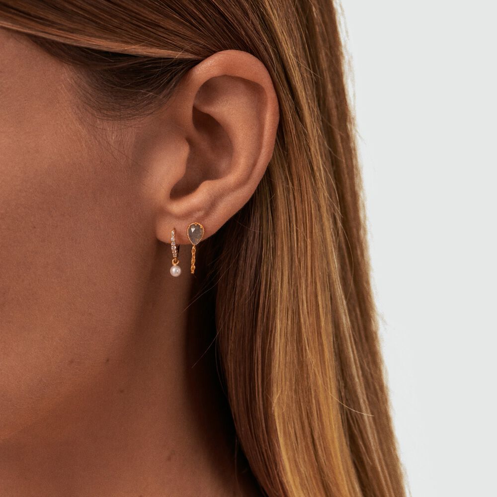 Piercing criolla MIX & MATCH - Gris / Oro - Piercings  | Agatha
