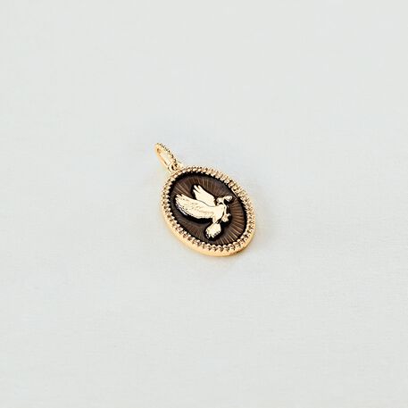 Colgante POMBO - Negro / Oro - Joyas  | Agatha