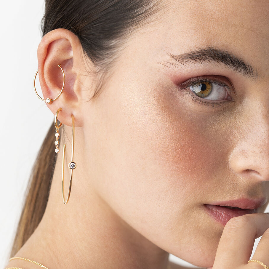 Criollas IMMER - Cristal / Oro - Pendientes  | Agatha