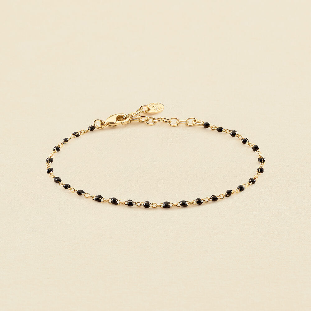 Pulsera de cadena SMARTY - Negro / Oro - Pulseras  | Agatha