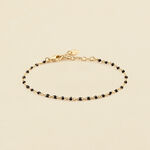Pulsera de cadena SMARTY - Negro / Oro - Pulseras  | Agatha