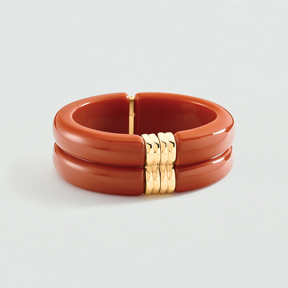 Pulsera rígida PALAIS ROYAL - Coral / Oro - Pulsera rígida  | Agatha