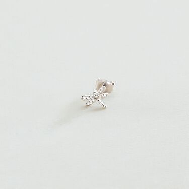 Piercing mini TINY - Cristal / Plateado - Piercings  | Agatha