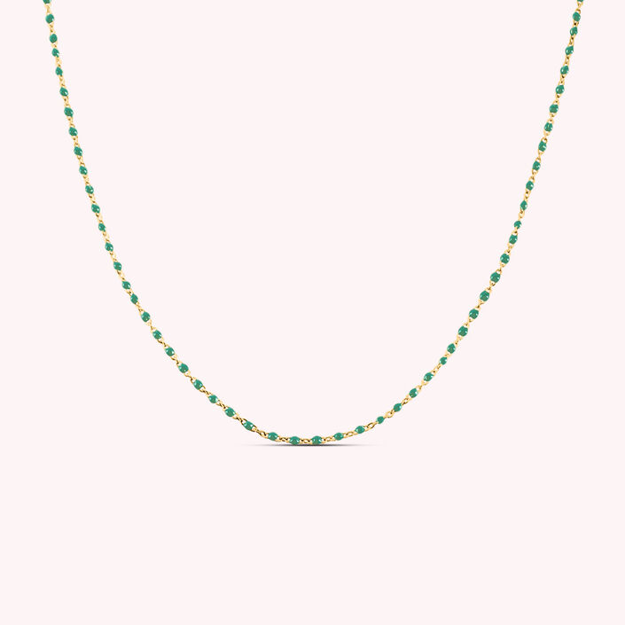 Collar midi SMARTY - Verde / Oro - Collares  | Agatha