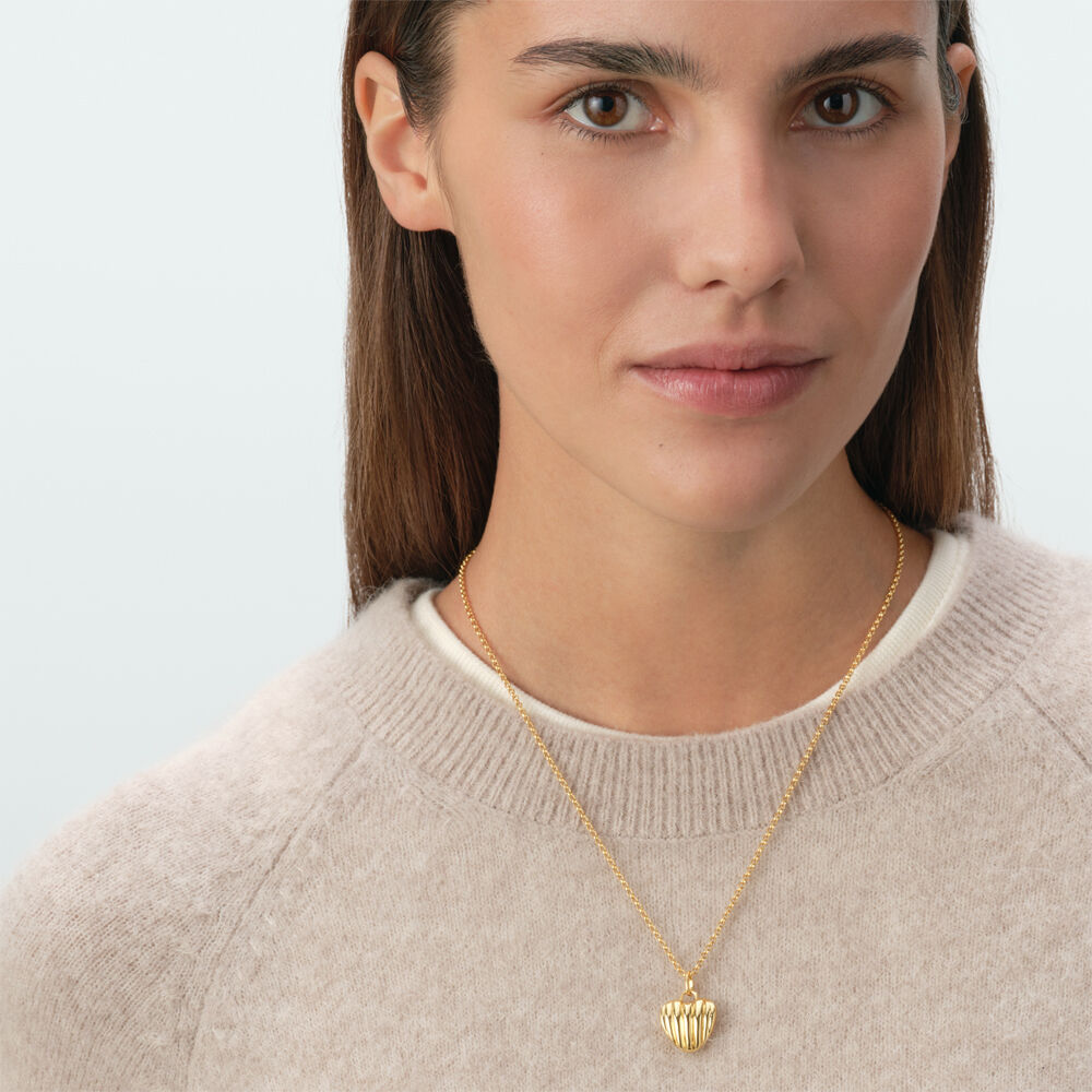 Collar midi SACR&Eacute; C&OElig;UR - Dorado - Collares  | Agatha