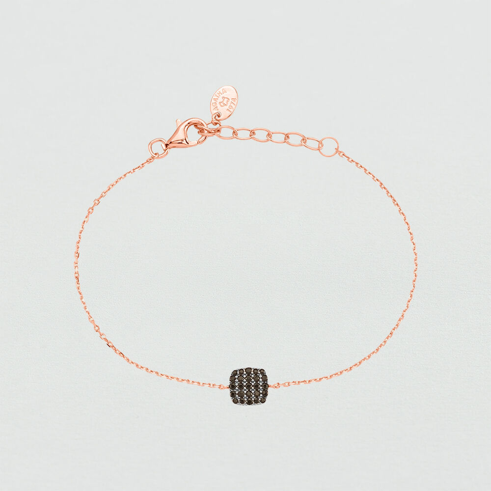 Pulsera de cadena GLORIA - Negro / Rosa - Pulsera de cadena  | Agatha