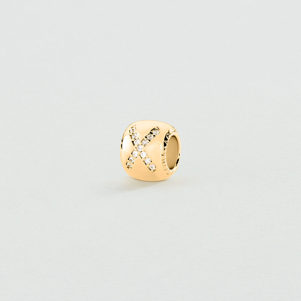 Colgante LUCKY - Cristal / Dorado - Joyas  | Agatha