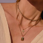 Collar corto APRIL - Cristal / Dorado - Collares  | Agatha