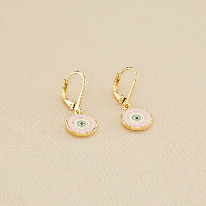 Pendientes largos CYCLADES - Piedra de luna gris - Pendientes  | Agatha