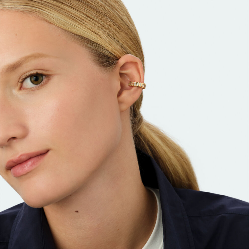 Earcuff LUCKY - Cristal / Dorado - Pendientes  | Agatha