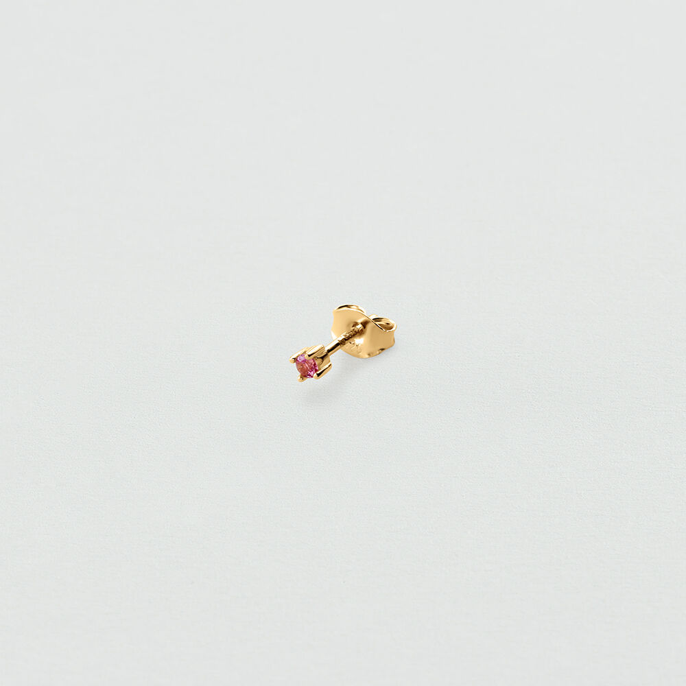 Pendiente corto individual MIX& MATCH - Rosa / Oro - Pendientes  | Agatha