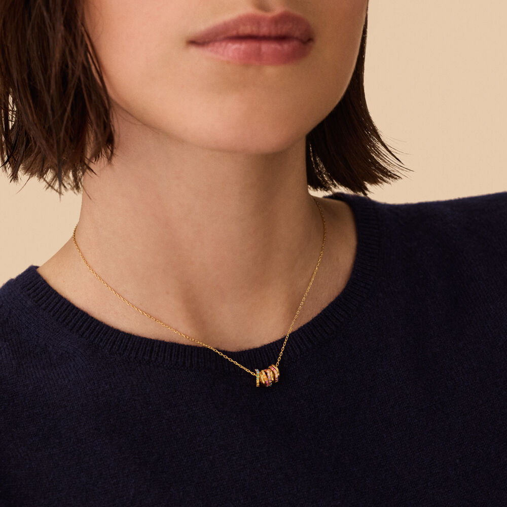 Collar corto IRIS - Multicolor / Oro - Collar corto  | Agatha